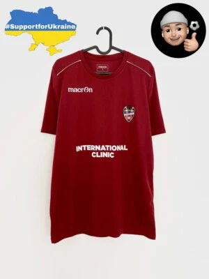 SIGNED Levante Spain Macron Prematch Issue Training Football Jersey Kit Shirt - Image 1 of 4