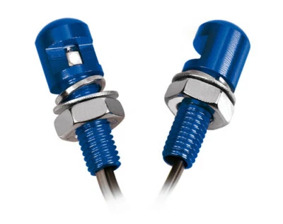 Set 2 Viti Con Led A Luce Bianca - Blu In Alluminio Anodizzato. Aumentano La Vis - Immagine 1 di 3