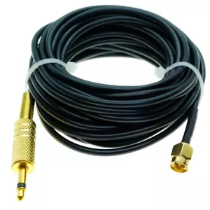 SMA male to 3.5mm male mono 1/8" TS plug CCTV Camera Monitor antenna RG174 Cable - Picture 1 of 6