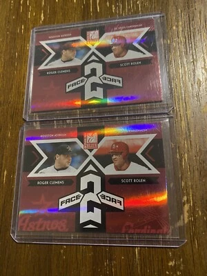 2005 Donruss Elite Face 2 Face Roger Clemens Scott Rolen /750 Cards - Image 1 of 2