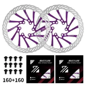 MTB Mountain Bike Disc Brake Rotor Stainless Steel Bicycle Hydraulic Pads Parts - Picture 1 of 45