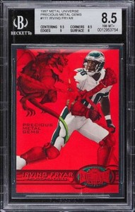 1997 1998 UNIVERSE PRECIOUS METAL GEMS PMG #145/150 IRVING FRYAR BGS 8.5 "POP 1"
