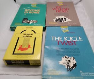 Murder Mystery Party Lot of 4 Vintage Mystery Games The Icicle Twist, Revenge 