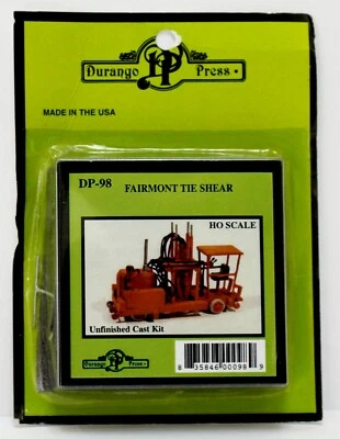 Durango Press HO DP-98 Fairmont Tie Shear  Cast Metal Craftsman Kit NIB - Image 1 of 2