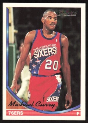 1993-94 Topps Gold Michael Curry RC #286 Philadelphia 76ers - Image 1 of 2