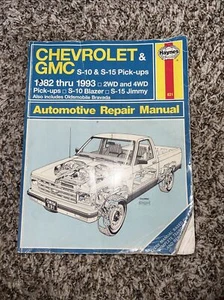 1982-1992 Chevy GMC S10 S15 Pick-Ups, Blazer & Jimmy Repair Manual Haynes #831 - Picture 1 of 4