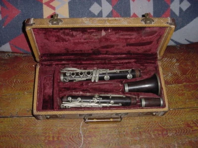 CLARINETE DE MADERA VINTAGE THIBOUVILLE FRERES M MASON PARÍS FRANCIA 1930S Foto 1 de 4