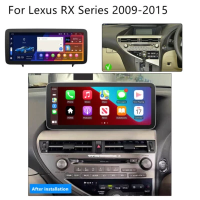 12.3" Android 14.0 Radio Stereo GPS FM 2+32GB For Lexus RX Series 2009-2015 RHD - Image 1 of 4