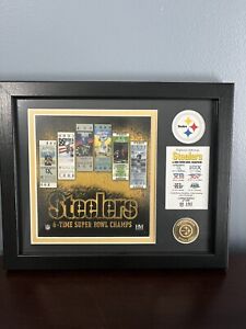 Pittsburgh Steelers Framed Super Bowl Champs Plaque 