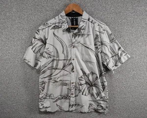 Billabong Aloha Fit Men Floral Island Hawaiian Print Bamboo Surf Button Shirt M - Picture 1 of 10