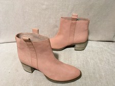 Clarks Narrative Pink Leather Ankle Boots UK 7.5 D New