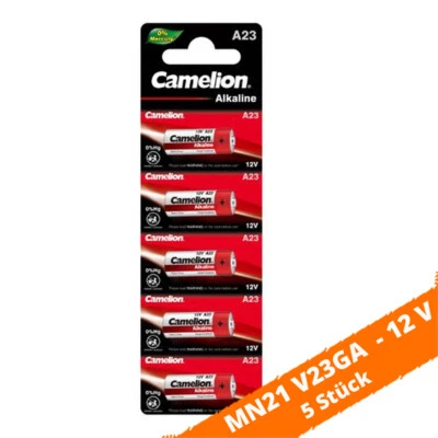 5 x Camelion A23 LR23A MN21 LRV08 V23GA 12V Alkaline Batterie Fernbedienung - Bild 1 von 2