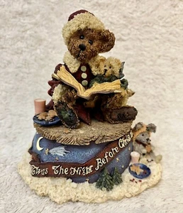 Boyds Bears Bailey La notte prima di Natale Babbo Natale Bear Music Box #27051 - Foto 1 di 8