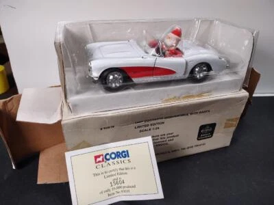 Corgi 1957 Corvette Convertible w/ Santa 1:24 AMOCO NIB w/ numbered certificate - Image 1 of 4