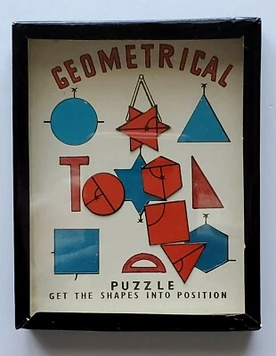 Geometrical Puzzle B Shackman Child Adult Shapes Dexterity Coordination New  - Image 1 of 3