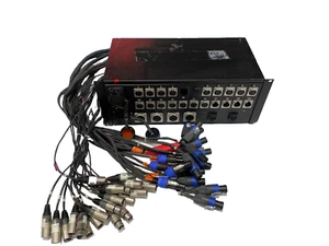 Stage Box W/(2) NL4 (20)XLR and (2)Whirlwind Inputs #8156 (One)THS - Picture 1 of 15