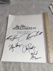 Original 84 Page movie  SCREENPLAY  DISNEY “AS DREAMERS DO”singed By Cast - Picture 1 of 12