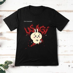 Camiseta Usagi Grunge Roja Gráfica Chiikawa Usagi Linda Camiseta Regalo Unisex - Imagen 1 de 3