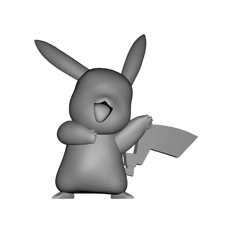 Pokemon #0025 Pikachu 3D Printed Resin Minifigure - Image 1 of 1