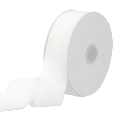 1.5" x 10 Yard Ribbon Single Faced Velvet Spool for DIY White - Image 1 of 4