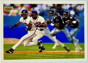 1991 UPPER DECK "PRIME TIME'S TWO" DEION SANDERS #SP3 Football/Baseball - Picture 1 of 3