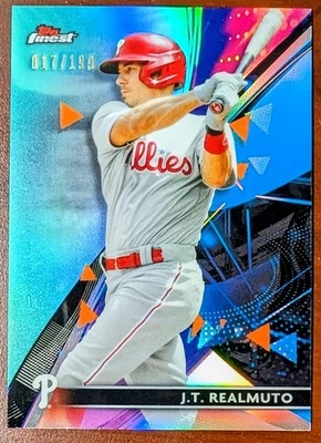 JT REALMUTO 2021 Topps Finest AQUA REFRACTOR /199 Phillies #36 - Image 1 of 2