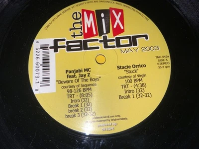 The Mix Factor VTG DJ Compilation Record LP Vinyl 2003 EMINEM, JAY Z, BONE THUGS - Image 1 of 4