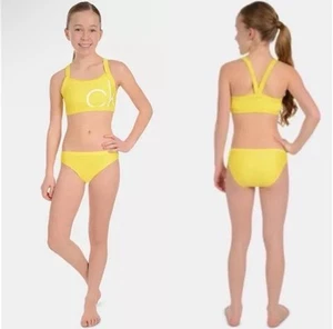 Calvin Klein Girls Two-Piece Bikini Swimsuits with UPF 50+ Sun Protection medium - Picture 1 of 8