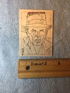 Indiana Jones Heritage Sketch Trading Card By Dan Cooney Topps - Picture 1 of 17