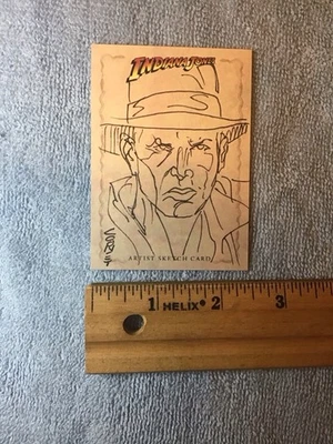 Indiana Jones Heritage Sketch Trading Card By Dan Cooney Topps - Image 1 of 4