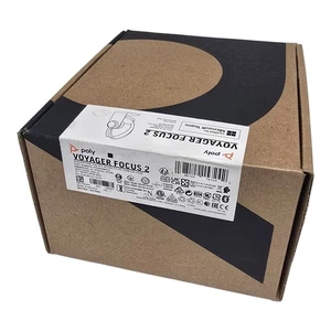 NEW Poly Voyager Focus 2 Over-Ear Headset w/ ANC System PC, Mobile Phone Black - Picture 1 of 4