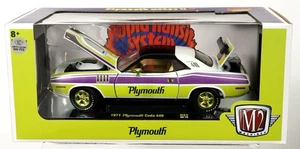Máquinas M2 1971 Plymouth Cuda 440 Chase 1/500 un. LE #40300 20-15 nuevo en caja original 1:24 - Imagen 1 de 6