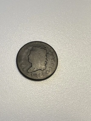 Centavo grande cabeza clásica 1814 bonito sin problemas centavo temprano de Estados Unidos Foto 1 de 3