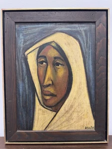 Arturo Nieto “Otavalo Girl” Pastel On Paper - Picture 1 of 17