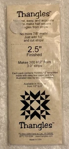 THANGLES 2,5" Quiltschablone, präzise Dreiecke aus Streifen, leicht reißbares Papier - Bild 1 von 2