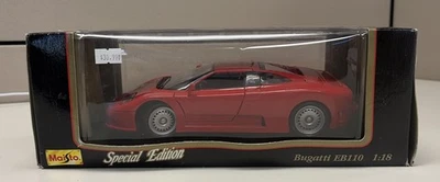 Maisto 31808 Bugatti EB110 1992 Red Diecast Model Car 1/18 Scale - Image 1 of 4