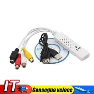 Converter Easycap Audio Video Adapter USB VHS to DVD Video Capture Win7/8 - Afbeelding 1 van 12
