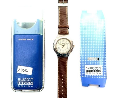 NEW Swatch Irony Scuba Watch SABLIER YDS400 with Case & Papers 1995 NOS Gents - Image 1 of 4