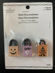 ASHLAND HALLOWEEN MINIATURES TRICK OR TREAT BAGS ~ SET OF 3 NEWIN PKG 2025 - Picture 1 of 4