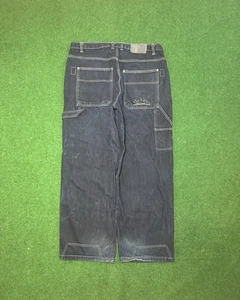 Vintage SouthPole Carpenter Jeans 41x32 Dark Wash Y2k Skater Baggy bestickt - Bild 1 von 10