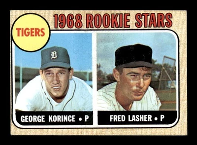 1968 Topps #447 George Korince/Fred Lasher Rookie Stars EX/EX+ X3490895 - Image 1 of 3