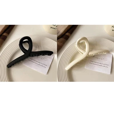 4 шт. женские заколки-когти матовый крест краб зажим корейский стиль заколки для волос - Изображение 1 из 4