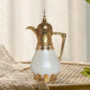 Arabian Thermal Coffee Pot Glass Liner Portable for Hot Drinks Elegant with - Picture 1 of 7