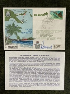 RAF Cover - Escape From New Britain - Signed AVM TOWNSEND RAAF - Shot Down WW2 - Picture 1 of 6