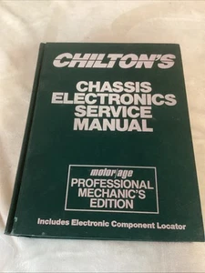 Chiltons Chassis Electronics Service Manual 1986 #7726 Component Locator - Picture 1 of 6