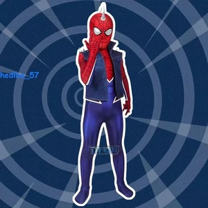 New Kids Spider-Man Spider Punk Outfits Costume Cosplay Jumpsuit Vest Mask Set - Picture 1 of 6
