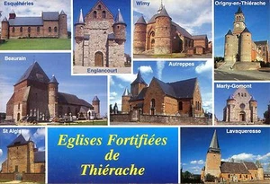 CP 02 AISNE - EGLISE FORTIFIEES DE THIERACHE MULTIVUES 1 - Picture 1 of 1