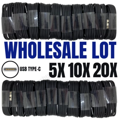 Wholesale USB Type C Cable Fast Charger Charging Cord Lot For Samsung S8 S9 S10 - Image 1 of 4