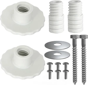 Anclajes de barra de agarre para duchas de fibra de vidrio, kit de montaje de barra de agarre para instalar gr - Imagen 1 de 12