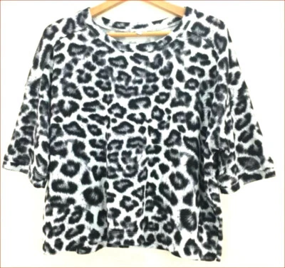 Splendid Mujer Suéter Camisa Top RA0132X Negro Blanco M Msrp - Imagen 1 de 4